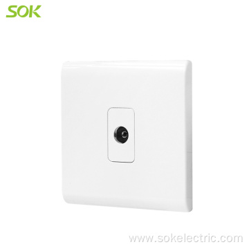 1 Gang TV Socket Outlet White TV socekts